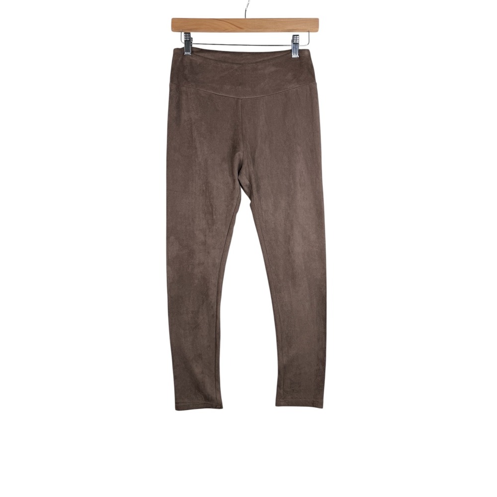NWT JOH Apparel Women's‎ Brown Suede Pull On Ankle Pants size XS